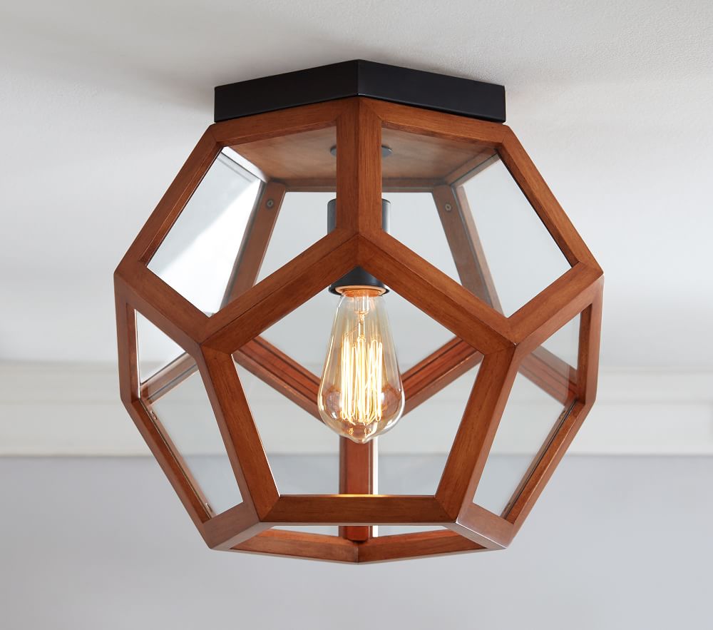 Pentagon Prism Flushmount